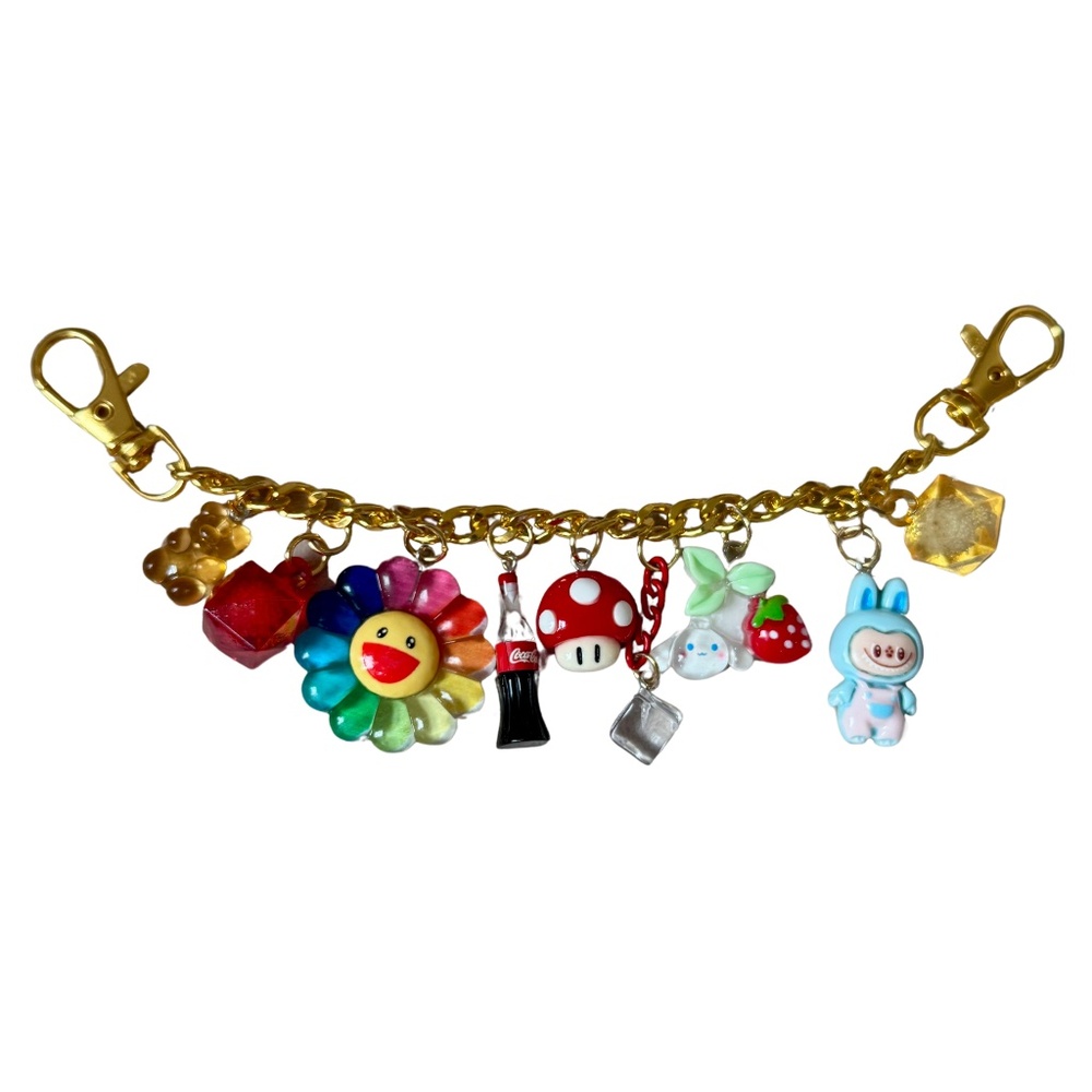 Handmade Bag Junk Charm Sanrio - Smiling sunflower Y2K